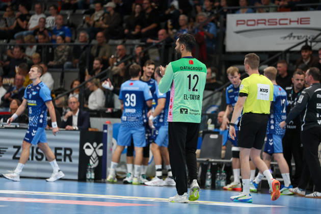 Mohamed El Tayar (TVB Stuttgart, 12) GER, TVB Stuttgart vs. HSG Wetzlar, Handball, Opel Handball-Bundesliga, 8. Spieltag, Spielzeit 2026 2027, 08.10.2026 GER, TVB Stuttgart vs. HSG Wetzlar, Handball, Opel Handball-Bundesliga, 8. Spieltag, Spielzeit 2026 2027, 08.10.2026 Stuttgart Copyright: xEibner-Pressefoto SoerenxHerwegx EP_SHG