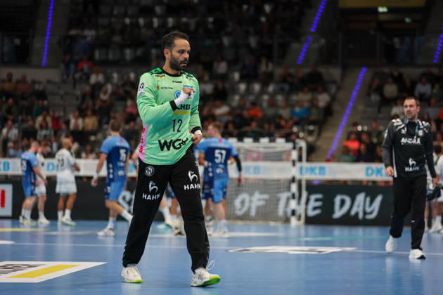 Mohamed El Tayar (TVB Stuttgart, 12) freut sich GER, TVB Stuttgart vs. HSG Wetzlar, Handball, Opel Handball-Bundesliga, 8. Spieltag, Spielzeit 2026 2027, 08.10.2026 GER, TVB Stuttgart vs. HSG Wetzlar, Handball, Opel Handball-Bundesliga, 8. Spieltag, Spielzeit 2026 2027, 08.10.2026 Stuttgart Copyright: xEibner-Pressefoto SoerenxHerwegx EP_SHG