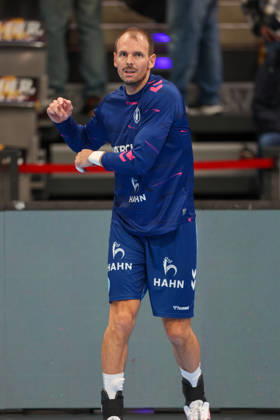 Kai Haefner (TVB Stuttgart, 34) GER, TVB Stuttgart vs. HSG Wetzlar, Handball, Opel Handball-Bundesliga, 8. Spieltag, Spielzeit 2026 2027, 08.10.2026 GER, TVB Stuttgart vs. HSG Wetzlar, Handball, Opel Handball-Bundesliga, 8. Spieltag, Spielzeit 2026 2027, 08.10.2026 Stuttgart Copyright: xEibner-Pressefoto SoerenxHerwegx EP_SHG
