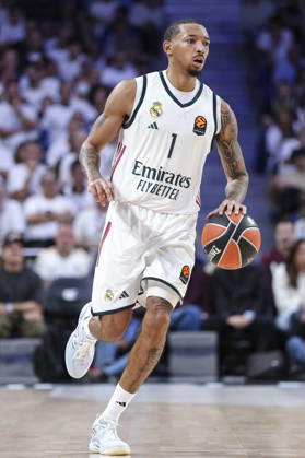 October 8, 2026, Madrid, Madrid, Spain: Nick Smith Jr. of Real Madrid in action during the Euroleague Basketball Regular Season Round 4 game between Real Madrid v Partizan Mozzart Bet Belgrade at Movistar Arena on October 08, 2026 in Madrid, Spain. Real Madrid V Partizan Mozzart Bet Belgrade - Euroleague 2025 2026 - ZUMAa181 20261008_zaa_a181_234 Copyright: xIrinaxR.xHipolitox