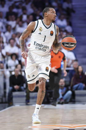 October 8, 2026, Madrid, Madrid, Spain: Nick Smith Jr. of Real Madrid in action during the Euroleague Basketball Regular Season Round 4 game between Real Madrid v Partizan Mozzart Bet Belgrade at Movistar Arena on October 08, 2026 in Madrid, Spain. Real Madrid V Partizan Mozzart Bet Belgrade - Euroleague 2025 2026 - ZUMAa181 20261008_zaa_a181_242 Copyright: xIrinaxR.xHipolitox