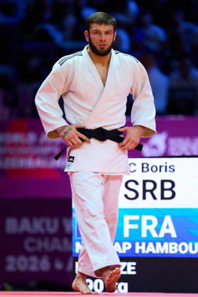 Rutovic Boris (SRB), OCTOBER 8, 2026 -Judo : World Judo Championships BAKU2026 Mens -90kg3rd place match at National Gymnastics Arena in Baku, Azerbaijan.  aflo_354386922 KenxAsakurax