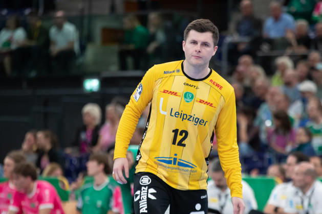 Handball, HBL2: SC DHfK Leipzig - TuS N-Lübbecke; 08.10.2026 Torwart Anadin Suljakovic (12, SC DHfK Leipzig). Handball, 2. Bundesliga, Saison 2026 2027, 7. Spieltag: SC DHfK Leipzig vs. TuS N-Lübbecke am 08.10.2026 in der Quarterback Immobilien Arena Leipzig. Copyright: xBEAUTIFULxSPORTS JanxKaeferx