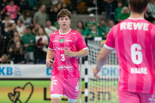 Handball, HBL2: SC DHfK Leipzig - TuS N-Lübbecke; 08.10.2026 Albert Faske (3, SC DHfK Leipzig). Handball, 2. Bundesliga, Saison 2026 2027, 7. Spieltag: SC DHfK Leipzig vs. TuS N-Lübbecke am 08.10.2026 in der Quarterback Immobilien Arena Leipzig. Copyright: xBEAUTIFULxSPORTS JanxKaeferx