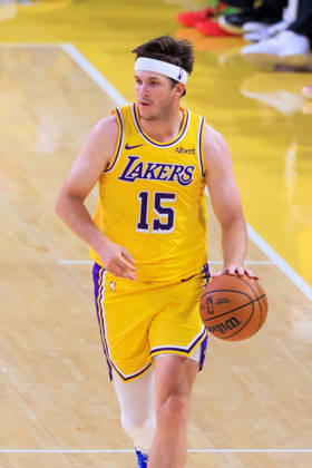 October 8, 2026, Los Angeles, California, USA: Austin Reaves 15 of the Los Angeles Lakers during a preseason NBA, Basketball Herren, USA game against the Sacramento Kings on Thursday October 8, 2026 at Crypto.com Arena in Los Angeles, California. JAVIER ROJAS PI Lakers Vs. Kings  - ZUMAp124 20261008_zaa_p124_015 Copyright: xJavierxRojasx