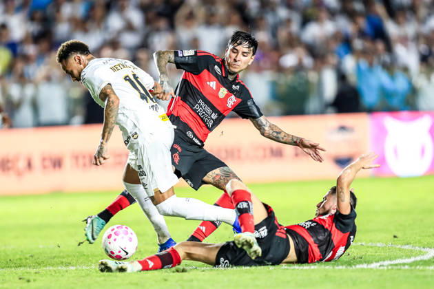 October 10, 2026, Sao Paulo, Sao Paulo, Brazil: SoO PAULO (SP), BRAZIL OCTOBER 10: Santos player Neymar Jr. during the match between Santos and Flamengo in the 2026 Brazilian Championship at Vila Belmiro Stadium in Santos (SP), Brazil, on Thursday, October 10, 2026., Credit:Marco Miatelo Avalon Copyright: xMarcoxMiatelox xAvalonx 1141612018