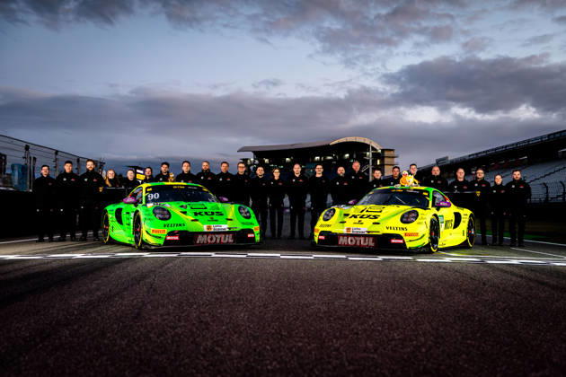 DTM, 15. + 16. Rennen Hockenheim 2026: 90 Porsche 911 GT3 R (992), Manthey: Ricardo Feller; 91 Porsche 911 GT3 R (992), Manthey: Thomas Preining - picture by Gruppe C Photography Copyright: xGruppexCxPhotographyx