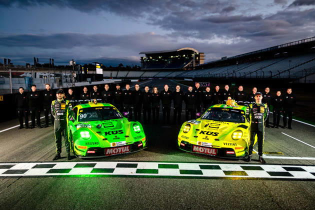 DTM, 15. + 16. Rennen Hockenheim 2026: 90 Porsche 911 GT3 R (992), Manthey: Ricardo Feller; 91 Porsche 911 GT3 R (992), Manthey: Thomas Preining - picture by Gruppe C Photography Copyright: xGruppexCxPhotographyx
