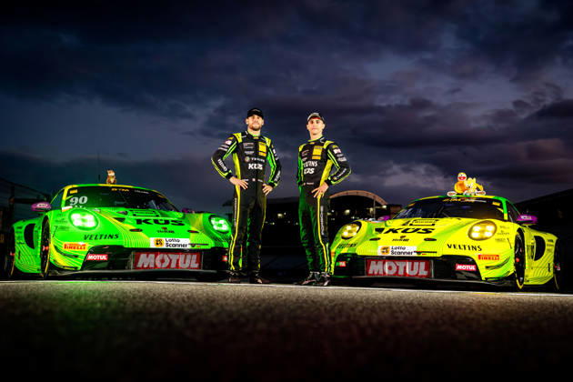 DTM, 15. + 16. Rennen Hockenheim 2026: 90 Porsche 911 GT3 R (992), Manthey: Ricardo Feller; 91 Porsche 911 GT3 R (992), Manthey: Thomas Preining - picture by Gruppe C Photography Copyright: xGruppexCxPhotographyx