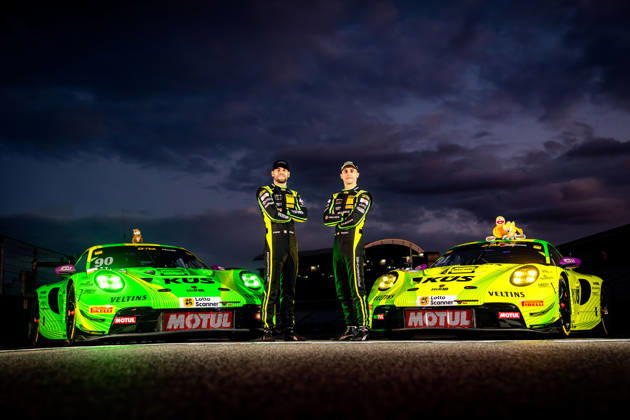 DTM, 15. + 16. Rennen Hockenheim 2026: 90 Porsche 911 GT3 R (992), Manthey: Ricardo Feller; 91 Porsche 911 GT3 R (992), Manthey: Thomas Preining - picture by Gruppe C Photography Copyright: xGruppexCxPhotographyx