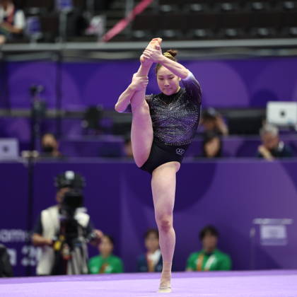 Asian Games 2026 Aichi-Nagoya, Japan LIM Sumin Korea (bib 524) during Women s Artistic Gymnastics Team Final at the 20th Asian Games Aichi-Nagoya 2026 on September 23, 2026. Aichi, Nagoya Nagoya General Gymnasysm, Rainbow Hall. Japan Copyright: xSeshadrixSukumarx