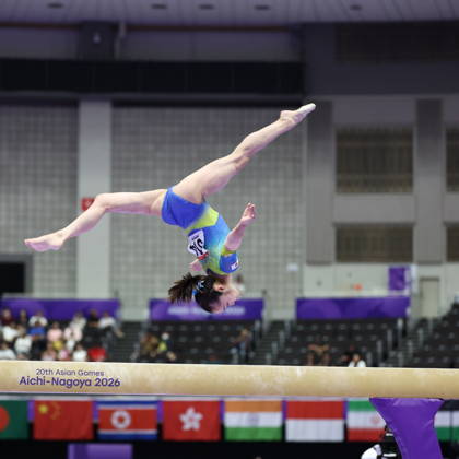Asian Games 2026 Aichi-Nagoya, Japan Japanese artistic gymnast Mana Okamura representing Japan at the 2026 Asian Games in Aichi-Nagoya in action during Women s Artistic Gymnastics Team Final at the 20th Asian Games Aichi-Nagoya 2026 on September 23, 2026. Aichi, Nagoya Nagoya General Gymnasysm, Rainbow Hall. Japan Copyright: xSeshadrixSukumarx