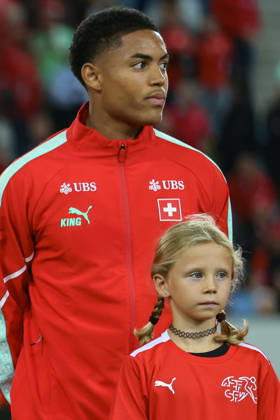 LUCERNE, SWITZERLAND - OCTOBER 06: Sascha Britschgi (2, Switzerland) during the UEFA Nations League match between Switzerland and North Macedonia at thermoplan arena on October 6, 2026 in Lucerne, Switzerland. Copyright: xUrsxOttigerx xSPPx Sportspressphoto_SPR249362