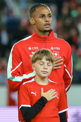 LUCERNE, SWITZERLAND - OCTOBER 06: Mohameth Djibril Ibrahima Sow (15, Switzerland) during the UEFA Nations League match between Switzerland and North Macedonia at thermoplan arena on October 6, 2026 in Lucerne, Switzerland. Copyright: xUrsxOttigerx xSPPx Sportspressphoto_SPR249370