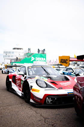 ADAC GT Masters, 11. + 12. Rennen Hockenheim 2026 41 Porsche 911 GT3 R (992), razoon - more than racing: Leo Pichler, Colin Büninghaus - picture by Gruppe C Photography Salzburg Salzburgring Germany Copyright: xGruppexCxPhotographyx