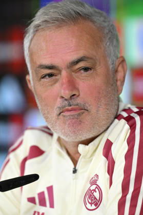 Real Madrid head coach Jose Mourinho MADRID, SPAIN - OCTOBER 9: Real Madrid head coach Jose Mourinho addresses journalists during a pre-match press conference, PK, Pressekonferenz at the club s Valdebebas training complex in Madrid, Spain on October 9, 2026. Mourinho responded to questions regarding squad preparation and tactical strategy ahead of their La Liga Matchday 8 fixture against Villarreal. Burak Akbulut Anadolu Madrid Spain. Editorial use only. Please get in touch for any other usage.  Copyright: x2026xAnadoluxBurakxAkbulutx