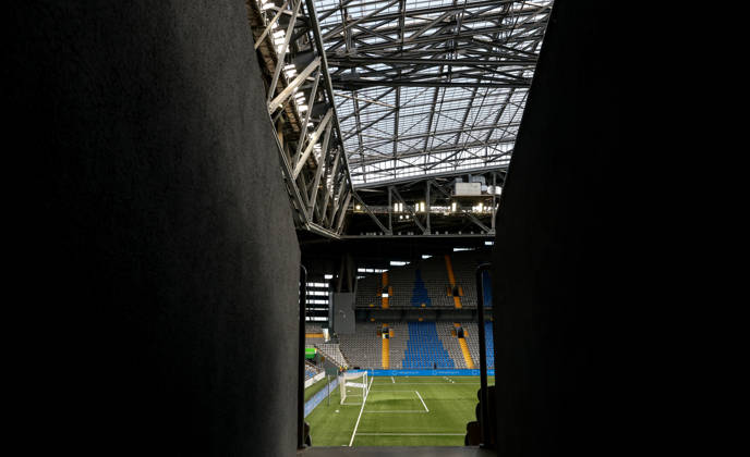2027 FIFA Women s World Cup Round One Qualifying Play-off First Leg, Astana Arena, Astana, Kazakhstan 9 10 2026 Kazakhstan vs Republic of Ireland A view of the Astana Arena ahead of the game A view of the Astana Arena ahead of the game 9 10 2026 Copyright: xx NK2971