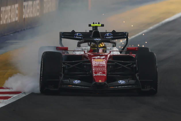 F1 Singapore Grand Prix 2026 Practice Lewis Hamilton of Ferrari during the practice ahead of the Formula 1 Singapore Grand Prix at Marina Bay Street Circuit in Singapore on October 9, 2026. Singapore Singapore Copyright: xJakubxPorzyckix originalFilename:porzycki-f1singap261009_npvlA