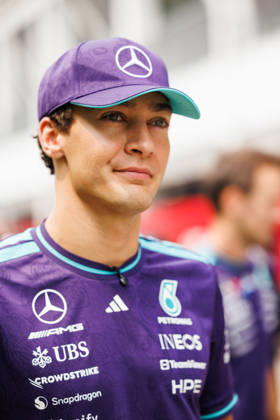 October 9, 2026, Singapore, Singapore: George Russell of Great Britain and the Mercedes-AMG PETRONAS Formula One Team in the paddock ahead of the F1 Grand Prix of Singapore at the Marina Bay Street Circuit in Singapore, Singapore. Formula 1, Singapore Grand Prix 2026, Preparations - 07 Oct 2026 - ZUMAs197 20261009_aaa_s197_022 Copyright: xGeorgexHitchensx