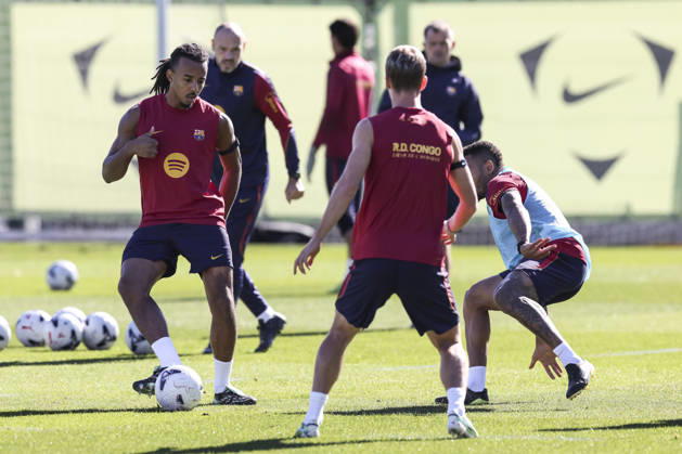 October 9, 2026, Sant Joan Despi, Barcelona, Spain: Jules Kounde during the training day of FC Barcelona, Barca ahead the Spanish League, Laliga EA Sports, football match against Getafe CF at Ciudad Esportiva Joan Gamper on October 09, 2026 in Sant Joan Despi, Barcelona, Spain. FC Barcelona Training And press conference, PK, Pressekonferenz - LaLiga EA Sports - ZUMAa181 20261009_zaa_a181_006 Copyright: xJavierxBorregox