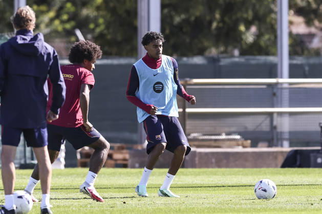 October 9, 2026, Sant Joan Despi, Barcelona, Spain: Lamine Yamal during the training day of FC Barcelona, Barca ahead the Spanish League, Laliga EA Sports, football match against Getafe CF at Ciudad Esportiva Joan Gamper on October 09, 2026 in Sant Joan Despi, Barcelona, Spain. FC Barcelona Training And press conference, PK, Pressekonferenz - LaLiga EA Sports - ZUMAa181 20261009_zaa_a181_009 Copyright: xJavierxBorregox
