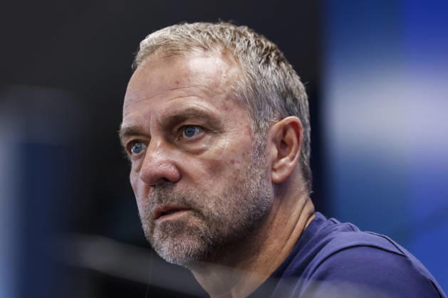 October 9, 2026, Sant Joan Despi, Barcelona, Spain: Hansi Flick, head coach of FC Barcelona, Barca attends his press conference, PK, Pressekonferenz during the training day of FC Barcelona ahead the Spanish League, LaLiga EA Sports, football match against Getafe CF at Ciudad Esportiva Joan Gamper on October 09, 2026 in Sant Joan Despi, Barcelona, Spain. Sant Joan Despi Spain - ZUMAa181 20261009_zaa_a181_026 Copyright: xJavierxBorregox