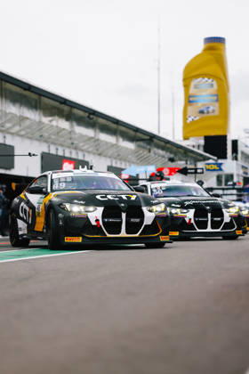 ADAC GT4 Germany, 11. + 12. Rennen Hockenheim 2026 49 BMW M4 718 Cayman GT4 RS Clubsport, FK Performance Motorsport: Luca Link, Luis Moser, 50 BMW M4 GT4 Evo, FK Performance Motorsport: Gianni van de Craats, Victor Nielsen - picture by Gruppe C Photography Sachsenring Germany Copyright: xGruppexCxPhotographyx