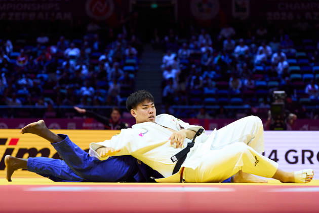 Dota Arai (JPN), OCTOBER 6, 2026 -Judo : World Judo Championships BAKU2026 Mens -100kg3rd Round match at National Gymnastics Arena in Baku, Azerbaijan. aflo_354496463 KenxAsakurax
