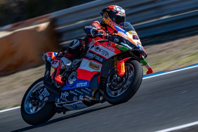 RECORD DATE NOT STATED 11th stage of the Superbike World Championship, WM, Weltmeisterschaft Estoril, 09 10 2026 - Alberto Surra (67), Motocorsa Racing rider, during free practice 1, of the 11th round of the SBK world championship, at the Estoril circuit Portugal Lisbon portugal Copyright: xJoaquimxGalantex