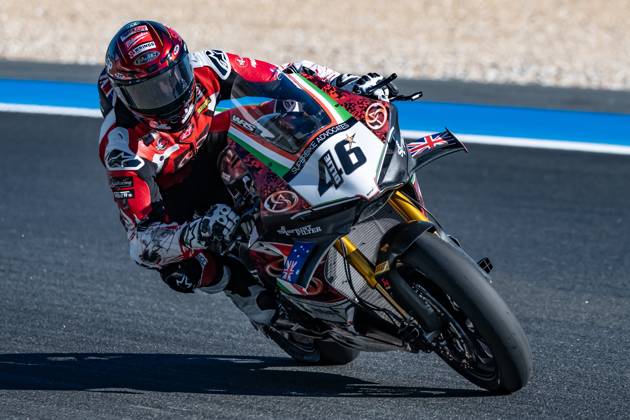 RECORD DATE NOT STATED 11th stage of the Superbike World Championship, WM, Weltmeisterschaft Estoril, 09 10 2026 - Thomas Bridewell (46), Superbike Advocates rider, during free practice 1, of the 11th round of the SBK World Championship, at the Estoril circuit Portugal Lisbon portugal Copyright: xJoaquimxGalantex