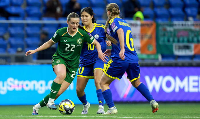 2027 FIFA Women s World Cup Round One Qualifying Play-off First Leg, Astana Arena, Astana, Kazakhstan 9 10 2026 Kazakhstan vs Republic of Ireland Ireland™s Tyler Toland Tyler Toland 9 10 2026  Copyright: xx BASN3676