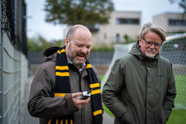 Oberbuergermeister der Stadt Aachen Michael Ziemons und Carsten Schaadt (Aufsichtsratsvorsitzender ASB) TSV Alemannia Aachen Eroeffnung des neuen Trainigsplatzes, Saison 2026 2027, 09.10.2026 TSV Alemannia Aachen Eroeffnung des neuen Trainigsplatzes, Saison 2026 2027, 09.10.2026 Aachen Copyright: xEibner-Pressefoto J.xDerondeaux EP_JDU