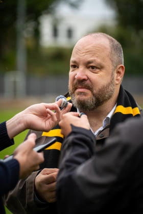 Oberbuergermeister der Stadt Aachen Michael Ziemons TSV Alemannia Aachen Eroeffnung des neuen Trainigsplatzes, Saison 2026 2027, 09.10.2026 TSV Alemannia Aachen Eroeffnung des neuen Trainigsplatzes, Saison 2026 2027, 09.10.2026 Aachen Copyright: xEibner-Pressefoto J.xDerondeaux EP_JDU