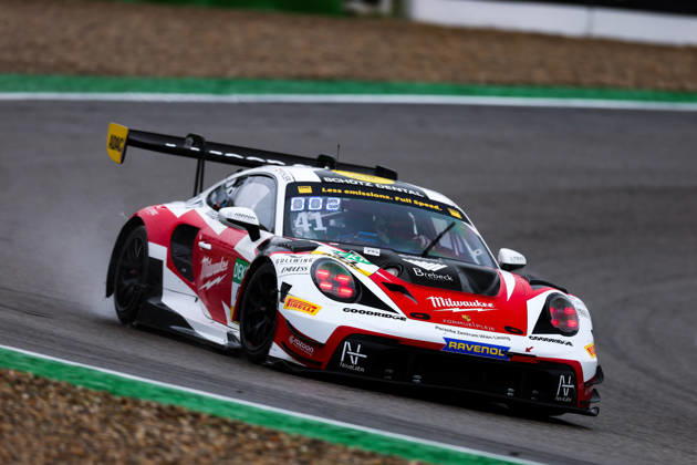 ADAC GT Masters, 11. + 12. Rennen Hockenheim 2026 41 Porsche 911 GT3 R (992), razoon - more than racing: Leo Pichler, Colin Büninghaus - picture by Gruppe C Photography Salzburg Salzburgring Baden-Württemberg Germany Copyright: xGruppexCxPhotographyx