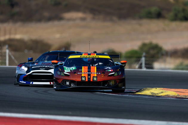 AUTO - ELMS - 4 HOURS OF PORTIMAO 2026 50 TOLEDO Custodio (usa), WADOUX Lilou (fra), AGOSTINI Riccardo (ita), Richard Mille AF Corse, Ferrari 296 LMGT3 Evo, LMGT3, action during the 4 Hours of Portimao 2026, 6th round of the 2026 European Le Mans Series on the Autodromo Internacional do Algarve from October 8 to 10, 2026 in Portimao, Portugal -  Copyright: xJoaoxFilipex