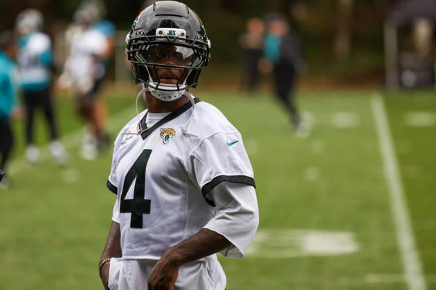 CHADLER’S CROSS, ENGLAND - October 9th: Jarrian Jones of the Jacksonville Jaguars during the Jacksonville Jaguars training session at The Grove on October 9, 2026 in Chandler’s Cross, England on October 9th 2026, in Hertfordshire England. Phillip Rocker SPP Copyright: xPhillipxRockerx xSPPx Sportspressphoto_SPR249403