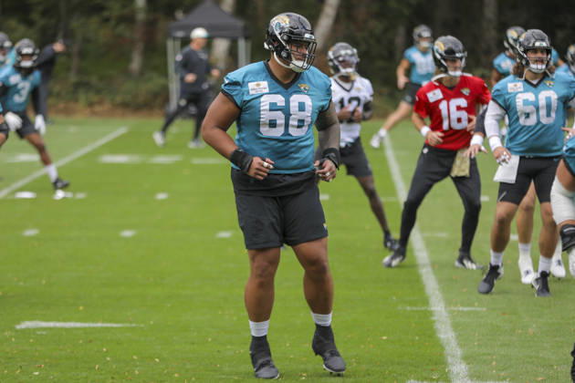 CHADLER’S CROSS, ENGLAND - OCTOBER 09: j68 training with the team during the Jacksonville Jaguars team practise and media as part of the London NFL, American Football Herren, USA Series 2026, at the Grove, Chandler’s Cross, Hertfordshire, England, on 09 October 2026. Jody Demay - Davies SPP Copyright: xJodyxDemayx-xDaviesx xSPPx Sportspressphoto_SPR249415