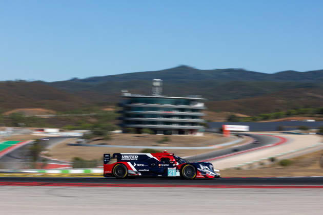 AUTO - ELMS - 4 HOURS OF PORTIMAO 2026 21 SCHNEIDER Daniel (bra), SATO Marino (jpn), JARVIS Oliver (gbr), United Autosports, Oreca 07 - Gibson, LMP2 Pro Am, action during the 4 Hours of Portimao 2026, 6th round of the 2026 European Le Mans Series on the Autodromo Internacional do Algarve from October 8 to 10, 2026 in Portimao, Portugal - Copyright: xJoaoxFilipex