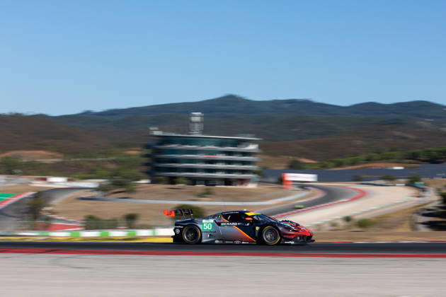 AUTO - ELMS - 4 HOURS OF PORTIMAO 2026 50 TOLEDO Custodio (usa), WADOUX Lilou (fra), AGOSTINI Riccardo (ita), Richard Mille AF Corse, Ferrari 296 LMGT3 Evo, LMGT3, action during the 4 Hours of Portimao 2026, 6th round of the 2026 European Le Mans Series on the Autodromo Internacional do Algarve from October 8 to 10, 2026 in Portimao, Portugal -  Copyright: xJoaoxFilipex