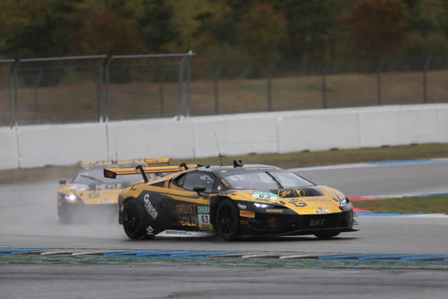 Hockenheim, Deutschland 09.- 11. Oktober 2026: DTM - 2026 - Saisonfinale - Hockenheimring - Freitag Training Im Bild: Mirko Bortolotti (ITA 63) und Maximilian Paul (GER 19) hintereinander im Grasser Racing Team Lamborghini Hockenheimring Baden Württemberg Copyright: xFotostandx xFWMEDIAx