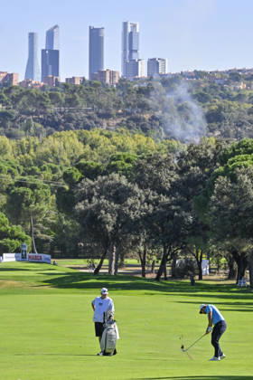October 9, 2026, Madrid, Madrid, Spain: ADRIAN OTAEGUI of United Arab Emirates hitting the ball from the center of the fairway during the Open de Espao±a presented by Madrid at Club de Campo Villa de Madrid on October 09, 2026 in Madrid, Spain. Madrid Spain - ZUMAc312 20261009_zsp_c312_183 Copyright: xOscarxManuelxSanchezx