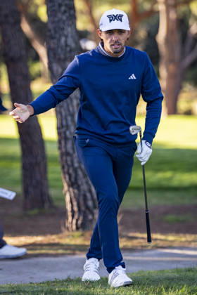 Open de Espana presented by Madrid - Day Two MADRID, SPAIN - OCTOBER 9: Marco Penge of England reacts on day two of the Open de Espana presented by Madrid at Club de Campo Villa de Madrid on October 9, 2026 in Madrid, Spain. Madrid Club de Campo Villa de Madrid Madrid Spain Copyright: xAlbertoxGardinx AGardin_20261009_Golf_Esp_Mad_1128