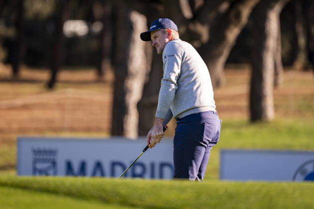 Open de Espana presented by Madrid - Day Two MADRID, SPAIN - OCTOBER 9: Justin Rose of England plays a shot on day two of the Open de Espana presented by Madrid at Club de Campo Villa de Madrid on October 9, 2026 in Madrid, Spain. Madrid Club de Campo Villa de Madrid Madrid Spain Copyright: xAlbertoxGardinx AGardin_20261009_Golf_Esp_Mad_1129
