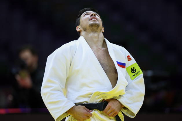 AZERBAIJAN, BAKU - OCTOBER 9, 2026: Niyaz Bilalov of Russia is pictured during a -100 kg bout against Arman Adamian of Russia as part of the 2026 World Judo Championships at the National Gymnastics Arena 2026 World Judo Championships In Baku  - ZUMAt113 20261009_zaa_t113_720 Copyright: xMikhailxSinitsynx