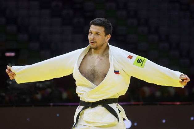 AZERBAIJAN, BAKU - OCTOBER 9, 2026: Niyaz Bilalov of Russia is pictured during a -100 kg bout against Arman Adamian of Russia as part of the 2026 World Judo Championships at the National Gymnastics Arena 2026 World Judo Championships In Baku  - ZUMAt113 20261009_zaa_t113_723 Copyright: xMikhailxSinitsynx