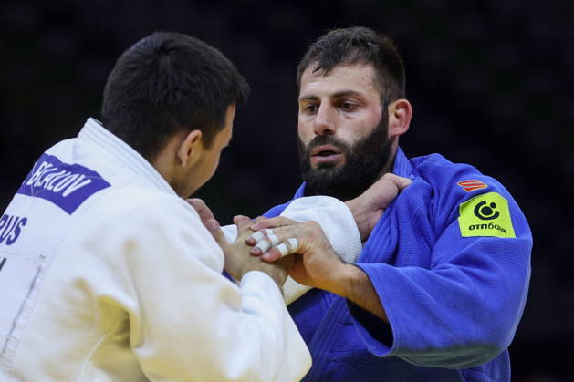 AZERBAIJAN, BAKU - OCTOBER 9, 2026: Niyaz Bilalov (L) of Russia and Arman Adamian of Russia compete in their -100 kg bout as part of the 2026 World Judo Championships at the National Gymnastics Arena 2026 World Judo Championships In Baku - ZUMAt113 20261009_zaa_t113_724 Copyright: xMikhailxSinitsynx