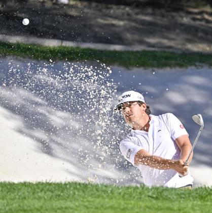 October 9, 2026, Madrid, Madrid, Spain: DARIUS VAN DRIEL of Netherlands hits the ball out of the bunker during the Open de Espana presented by Madrid at Club de Campo Villa de Madrid. Golf 2026: Open de Espana: Day 2  - ZUMAc312 20261009_spo_c312_185 Copyright: xOscarxManuelxSanchezx