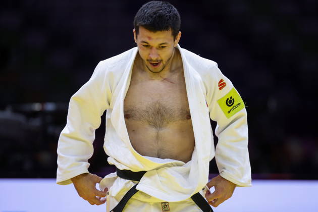 AZERBAIJAN, BAKU - OCTOBER 9, 2026: Niyaz Bilalov of Russia is pictured during a -100 kg bout against Arman Adamian of Russia as part of the 2026 World Judo Championships at the National Gymnastics Arena 2026 World Judo Championships In Baku  - ZUMAt113 20261009_zaa_t113_744 Copyright: xMikhailxSinitsynx