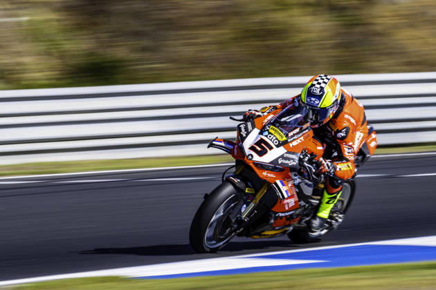 October 9, 2026, Cascais, Lisbon, Portugal: Yari Montella of Barni Spark Racing Team in action during the Free Practice 2 of the FIM Superbike World Championship, WM, Weltmeisterschaft at Circuito Estoril on October 9, 2026 in Cascais, Portugal. Cascais Portugal - ZUMAr200 20261009_zsp_r200_055 Copyright: xNunoxReisinhox