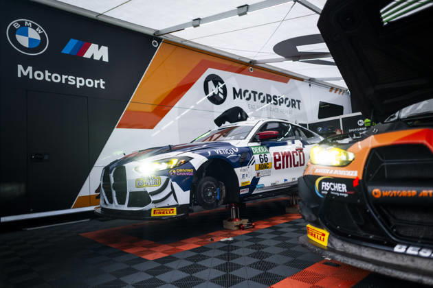 ADAC GT4 Germany, 11. + 12. Rennen Hockenheim 2026 66 BMW M4 GT4 Evo, ME Motorsport: Leon Bauchmüller, Lukas Stiefelhagen - picture by Gruppe C Photography Sachsenring Hockenheimring Bayern Germany Copyright: xGruppexCxPhotographyx